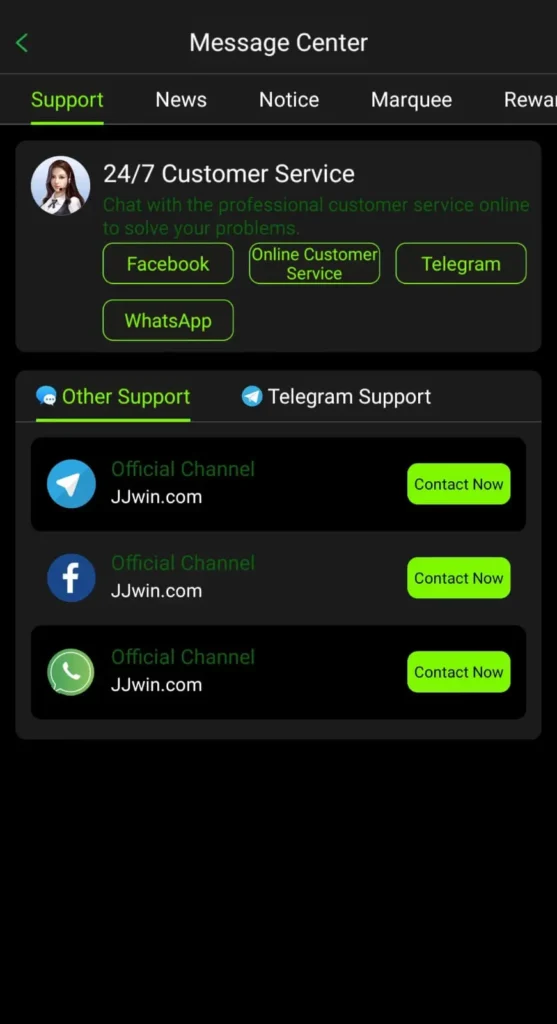 jjwingame support
