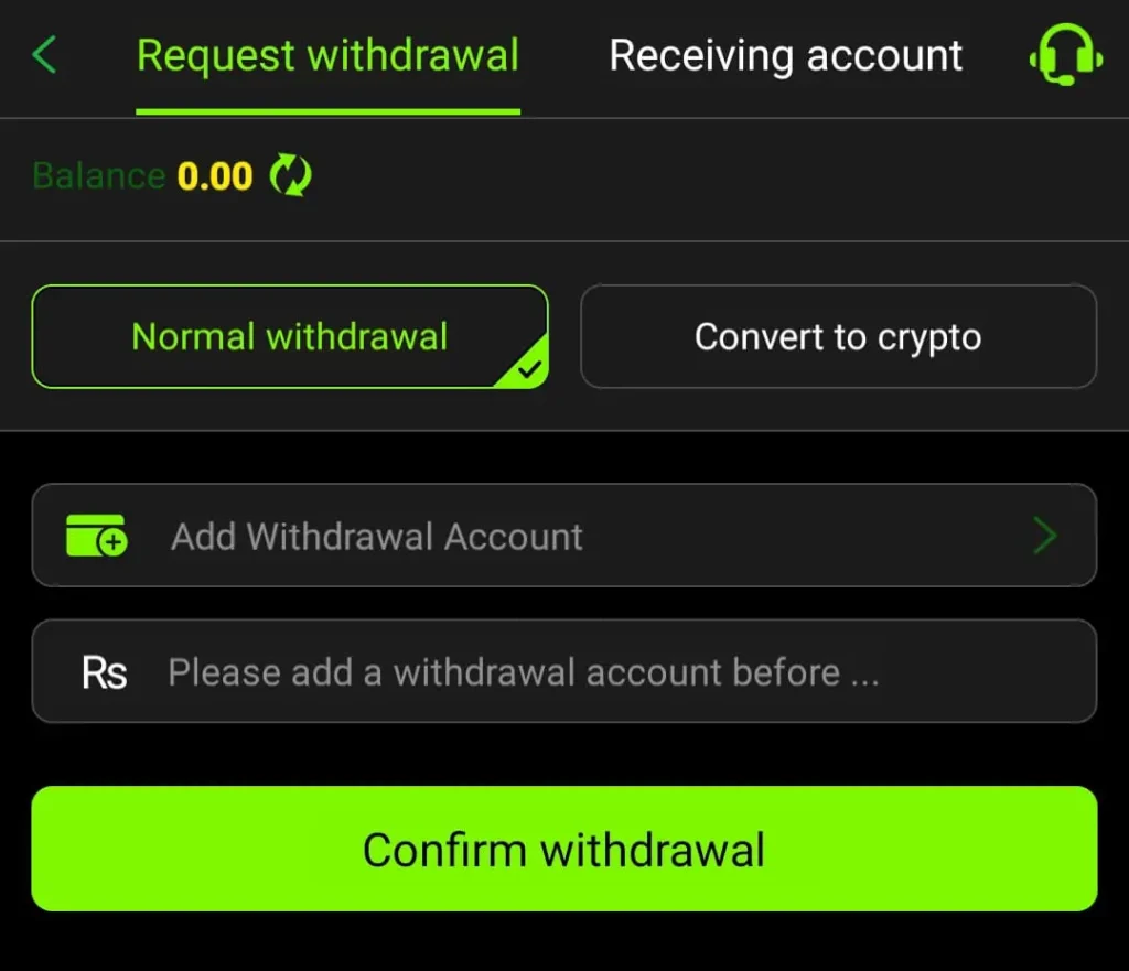 Withdraw money from jjwin game 
